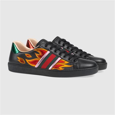 gucci ace sneakers flame|Gucci ace sneakers review.